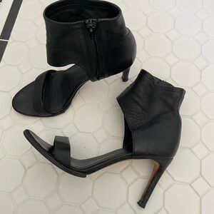 Vince Black Leather Heels